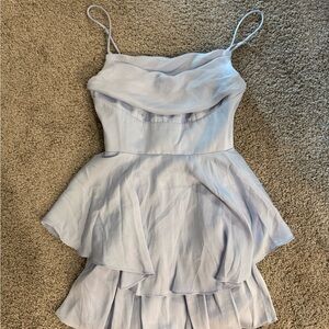 Princess Polly Light Blue Ruffled Jumpsuit